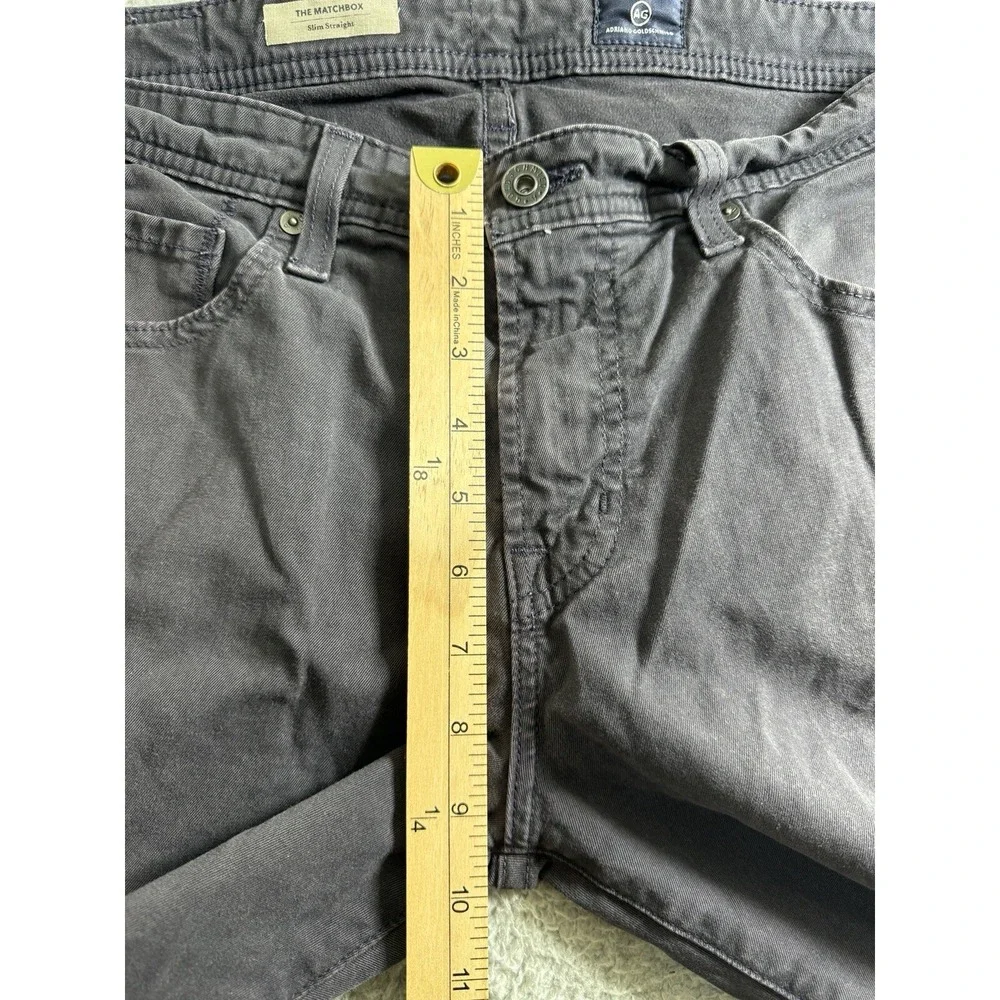 Adriano Goldschmied The Matchbox Slim Straight Black Pants Mens 33x27 Chinos